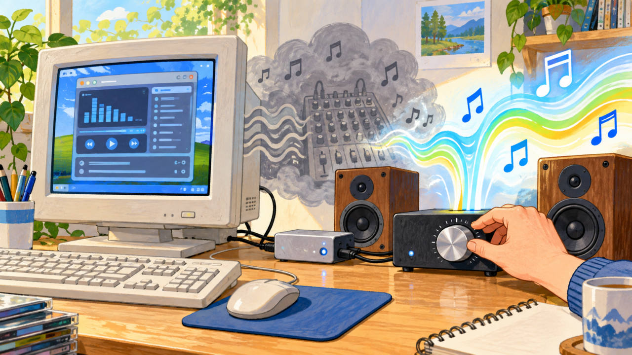 パソコン音源からミキサーを迂回して澄んだ音を鳴らすASIO環境